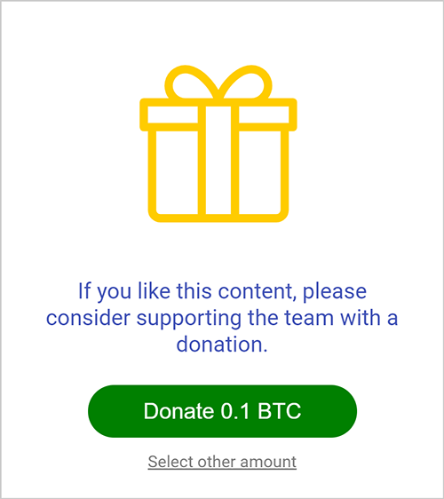donation widget